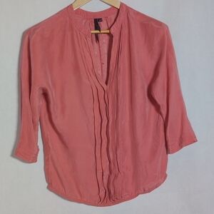 Vintage Bellatrix Silk Sz XS Women's Pink Blouse